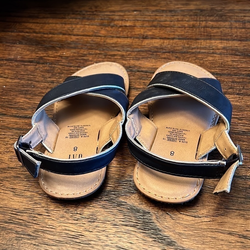 Baby gap, TG CROSS SANDAL
NAVY  BLUE 320 size 8 - Picture 5 of 6